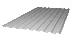 Профилированный монолитный поликарбонат МП-20 серебро